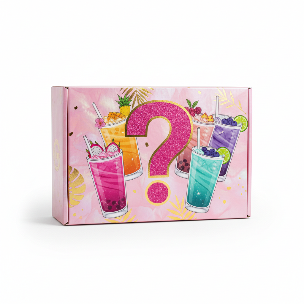 Mystery Tea Kit - 5 surprise loaded teas in a glam pink box
